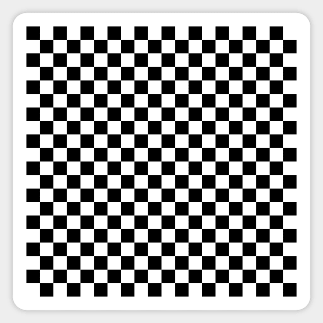 Checkerboard Sticker by CPAULFELL